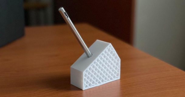 pen holder mabur download free stl model printablescom 3d models household office honeycomb 3d print model - Mito3D