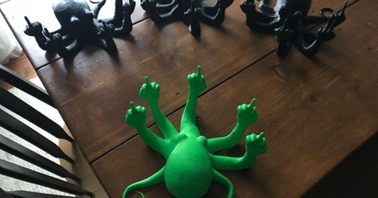 arrabbiato polpo cktopus Jared Scarica gratuito stl modello printablescom 3d Modelli arte design sculture 3d print model - Mito3D