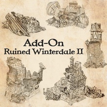 add-on winterdale ruins 2 - printable scenery 3d print model - Mito3D