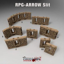 arrow slit airplane Scenary rpg - part rampage castle system can used any other openlock product 3d print model - Mito3D