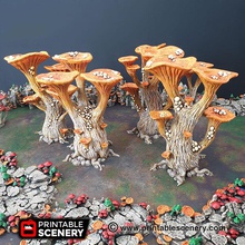 blooming lanterns - printable scenery airplane Scenary tree set includes 4 trees providing cover objectives tabletop skirmish role-playing games scaled easily provide variety size build plates pack goblin grotto cavern tile designed style lantern clusters pictured included shroom range walls tunnels floors magic mushrooms mushroom mesmerising morels 3d print model - Mito3D
