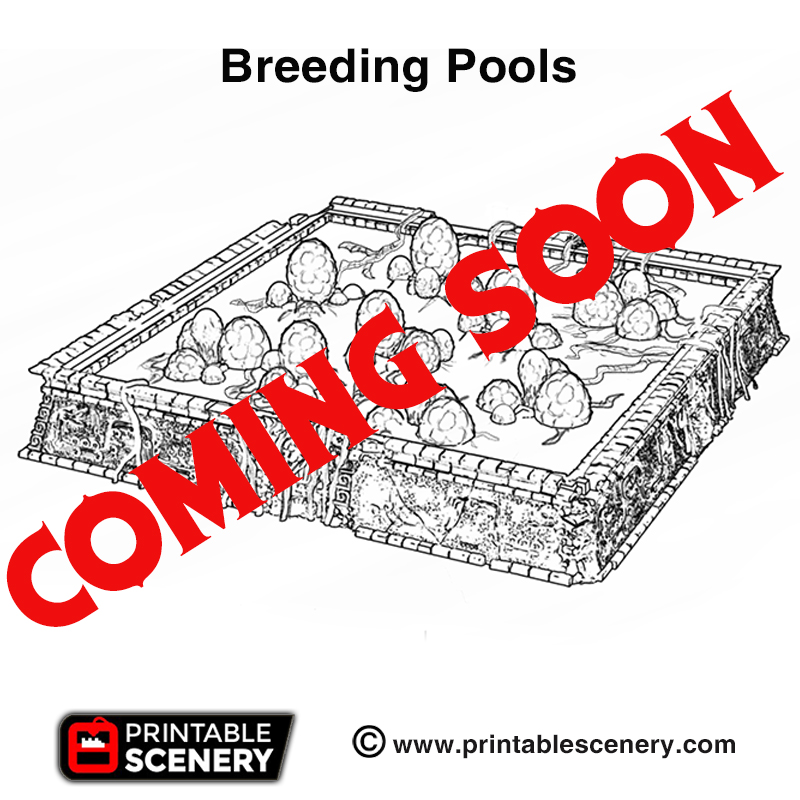 breeding pools - printable scenery airplane Scenary coming soon product stretch goal new eden pledge brave new worlds kickstarter 3D print model - Mito3D
