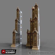 buttresses airplane Scenary buttress multi-model pack compatible all openlock tiles provides system can go up three floors high traditionally were used provide structural support walls they built against your cathedral help give building more solid weighty feel 3d print model - Mito3D