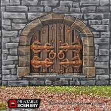 castle double door - printable scenery airplane Scenary doors rampage openlock products download base pack free latest version clip 3d print model - Mito3D