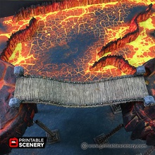 chasm bridge - printable scenery airplane Scenary bridges can used fantasy role-playing tabletop war games print supports touching build plate also included version which prints flat bend check out our guide 3d print model - Mito3D