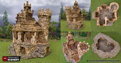 chieftains hall - hagglethorn hollow printable scenery 3d print model - Mito3D