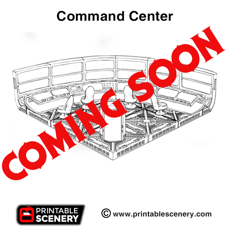command center - printable scenery airplane Scenary coming soon product stretch goal sanctuary-17 pledge brave new worlds kickstarter 3D print model - Mito3D