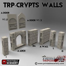 crypt walls - printable scenery airplane Scenary rampage triplex feature beautifully detailed columns new arch two door options openlock gives more flexibility floor wall configurations fully backward-compatible all systems you can see system here please download base file set get clip save 3d print model - Mito3D