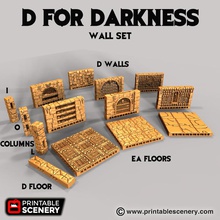 d darkness airplane Scenary these three inch three-inch tiles perfect fit popular dungeon board games role-playing 3d print model - Mito3D