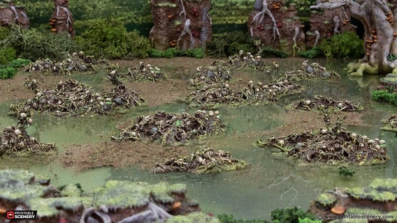 death marsh mounds stl file 3d print model - Mito3D
