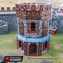 dwarven outpost - printable scenery airplane Scenary fantasy-styled building designed role-playing tabletop war games featuring hinged doors hatches removable roofs floors plenty room excellent miniature placement prints supports separate levels 3d print model - Mito3D