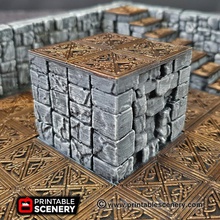 dwarven risers - printable scenery airplane Scenary multi-storey set-ups large columns set designed floors rampage heavy wall sets compatible openlock products download base pack free latest version clip 3d print model - Mito3D