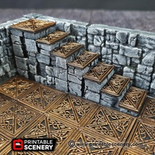dwarven stairs - printable scenery airplane Scenary pack stair tiles multiple level rpg tabletop gaming miniature placement levels designed floors rampage heavy wall sets compatible openlock products download base free latest version clip 3d print model - Mito3D