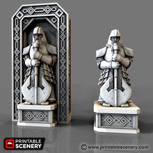 dwarven tribute wall airplane Scenary compatible all other openlock tiles ideal use columns archways 3d print model - Mito3D