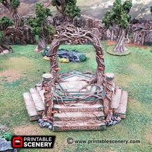 elven portal - printable scenery airplane Scenary fantasy styled scatter terrain can used role playing table top war games has plenty room allows excellent miniature placement prints without supports 3d print model - Mito3D