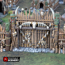 entry gates tribal ramparts airplane Scenary print without supports separate levels option smaller parts small printers also included 3d print model - Mito3D