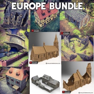 Europa bundle 3d print model - Mito3D
