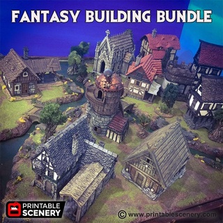 fantasy buildings bundle 3d print model - Mito3D