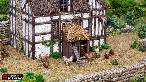 farm chicken hut stl file 3d print model - Mito3D