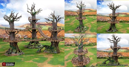 forest forts - printable scenery 3d print model - Mito3D