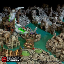 goblin grotto add-on - printable scenery 3d print model - Mito3D