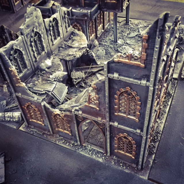 gothic architecture airplane Scenary pack includes forty-seven whole ruined printable sections making modular style building ruin create multiple single story intact buildings balconies spires city blocks solid also set compatible imperial armour ruins further customization configuration kits pre-openlock these components must glued together 3D print model - Mito3D