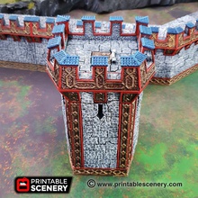 ironhelm bastions - printable scenery airplane Scenary bastion building designed fantasy tabletop role-playing games pack contains five configurations normal t left right ruined fully-hinged trapdoors doors clip-on balconies also included pieces connect ramparts sold separately download rampage base free get latest version openlock clip small printer versions 3d print model - Mito3D