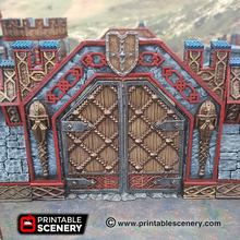 ironhelm forge gate - printable scenery airplane Scenary fantasy-styled terrain piece designed tabletop role-playing games compatible use our dwarven range products fits perfectly ramparts bastions kit multi-part has operational hinge included two different styles plain wood well cliff face version there small printer versions pack download rampage base free get latest openlock clip 3d print model - Mito3D