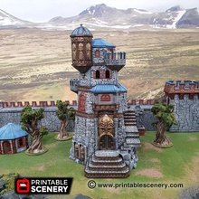 ironhelm forteresse imprimable paysages de l'avion Scène fantaisie style construction peut utilisé le jeu rôle table top des jeux guerre fantasy réglage mettant en vedette les portes battantes multiniveau amovible toits étages dispose suffisamment place permet une excellente miniature placement imprime sans soutient niveaux distincts il y petite imprimante version 3d print model - Mito3D