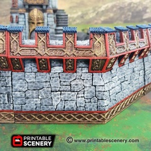 ironhelm ramparts - printable scenery airplane Scenary designed used fantasy tabletop role-playing games contains straight both without ladder stairs 45 degree sections multiple types wall section ruined short long breached small printer versions included download rampage base pack free get latest version openlock clip set compatible bastions 3d print model - Mito3D