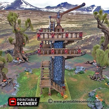 ironhelm skydock - printable scenery airplane Scenary fantasy-styled terrain piece designed use tabletop role-playing games featuring multi-level platforms has plenty room allows excellent miniature placement included versions small printers there quick reference guide aid assembly pieces 3d print model - Mito3D