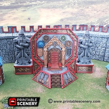 ironhelm throne - printable scenery airplane Scenary fantasy-styled scatter terrain piece designed use role-playing tabletop war games prints without supports 3d print model - Mito3D