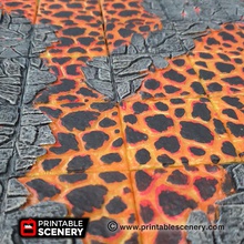 lava - printable scenery airplane Scenary floor pack tiles clipped form streams magma pools dungeons stone designed rough style compatible openlock products download rampage base free latest version clip 3d print model - Mito3D