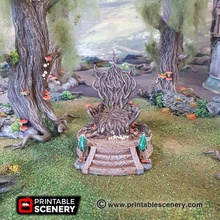 living throne - printable scenery airplane Scenary fantasy-styled terrain piece can used role-playing table-top war games prints without supports 3d print model - Mito3D
