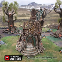 lost library ithillia - printable scenery airplane Scenary building designed use tabletop role-playing games fantasy setting multiple levels ideal skirmish has easy access through broken walls mini placement areas combat cover 3d print model - Mito3D