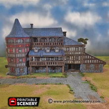 manor inn expansion - printable scenery airplane Scenary 3d printed dungeons dragons great modular dungeon tile set building taverns mansions trollskull & 3d print model - Mito3D