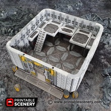mech engineering bay expansion - printable scenery airplane Scenary 3d print model - Mito3D