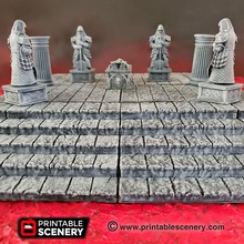 modular stone dais - printable scenery airplane Scenary 3d printed set great dungeons dragons warhammer age sigmar 3d print model - Mito3D