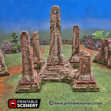 mortis simulacrum - printable scenery airplane Scenary 3d death statue scatter terrain fantasy sci-fi tabletop role-playing games 3d print model - Mito3D