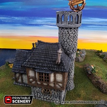 navigators guild airplane Scenary navigator's medieval styled building can used fantasy historical setting prints without supports separate levels option smaller parts small printers also included 3d print model - Mito3D