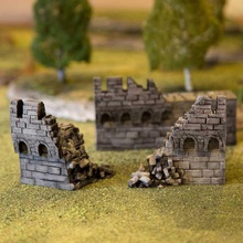 octagon castle wall ruin pack airplane Scenary contains broken battlement sections make even more versatile use them dynamic systems your next scenario just take look war-torn fortress level set compatible add packs 3d print model - Mito3D
