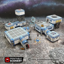 operations base modules - printable scenery airplane Scenary 3d printed building modular space station terrain sci-fi tabletop roleplaying games 3d print model - Mito3D