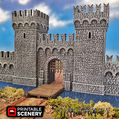 porta winterdale gatehouse bastione bundle printablescenery 3d print model - Mito3D