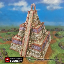 pyramide k'aas imprimable paysage avion 3d print model - Mito3D