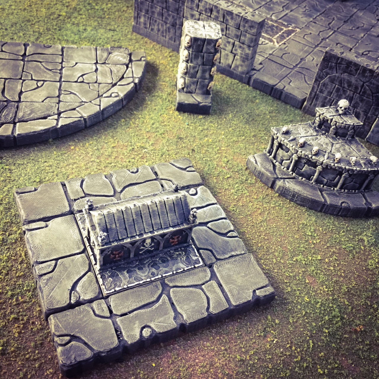 rampage flat stone ends airplane Scenary pack contain tiles designed attach floor sections so they can used thresholds corridors around objects make scatter terrain 3D print model - Mito3D