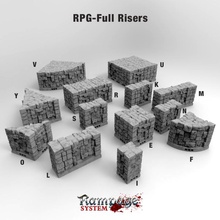 rampage full risers airplane Scenary two inch version floor sections can used steps column most useful part other parts more specialist dungeons 3d print model - Mito3D