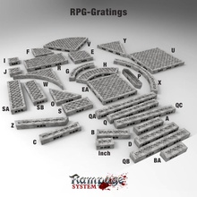 rampage gratings airplane Scenary grating floor pack contains thirty-one metal pieces 3d print model - Mito3D
