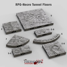 rampage necro tunnel floors airplane Scenary floor pack designed work wall but can used alongside any other product 3d print model - Mito3D