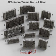 rampage necro wall & door airplane Scenary walls designed work floor mid 3d print model - Mito3D