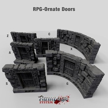 rampage ornate door airplane Scenary pack features six tiles doors print acts support so you need remove supports frame before opening check out video notes section 3d print model - Mito3D